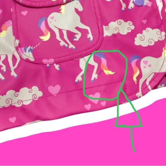 HATLEY unicorn and rainbows raincoat - Picture 9 of 11